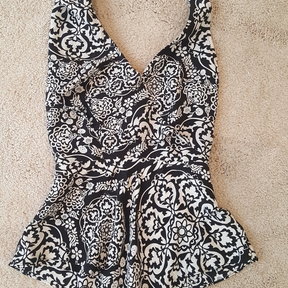 WHBM Asymmetrical Halter Top NWT